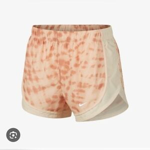 Nike Women's Athletic Shorts - Cream and Light Pink